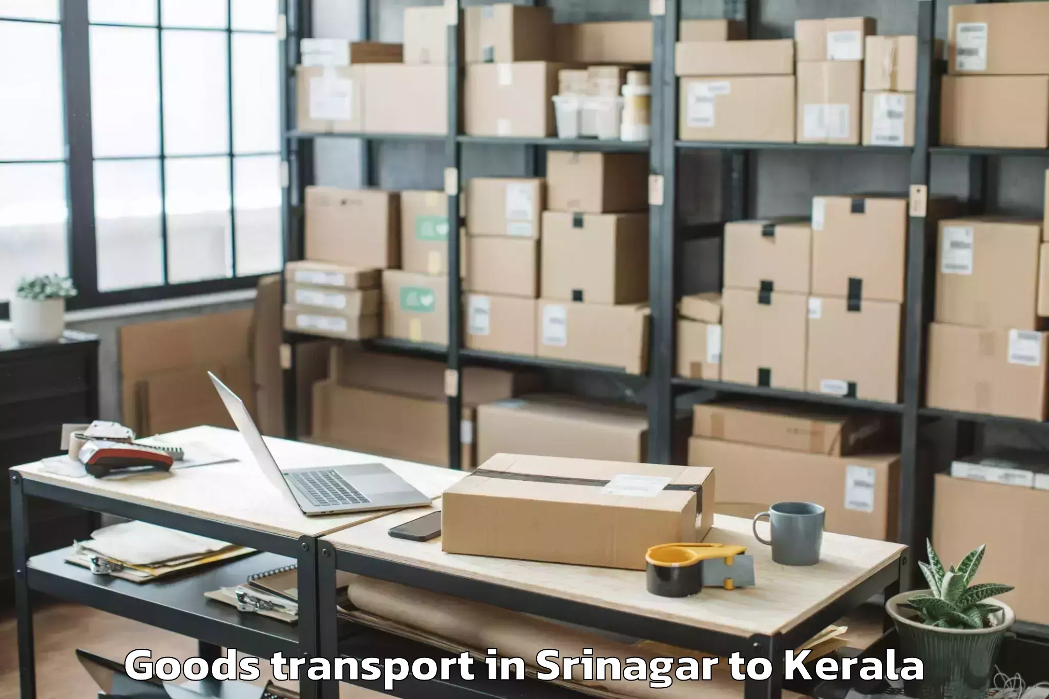 Book Your Srinagar to Thiruvalla Goods Transport Today